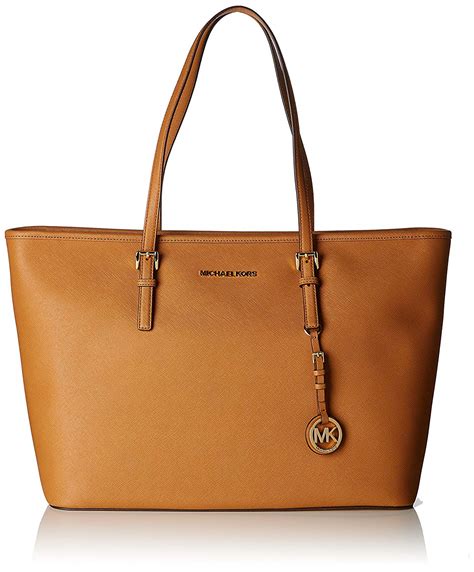 michael kors jet set travel saffiano leather tote luggage|michael kors jet set.